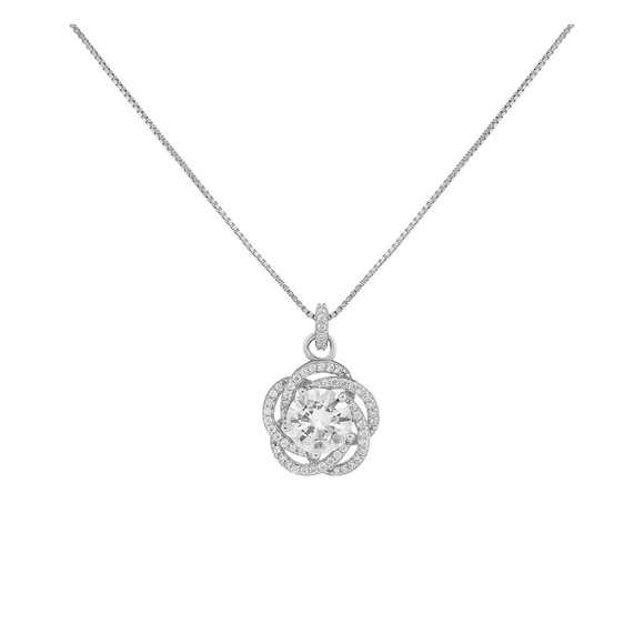 Kohl's NWT Silver Intricate Pendant Necklace - Picture 1 of 6